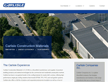 Tablet Screenshot of carlisleconstructionmaterials.com
